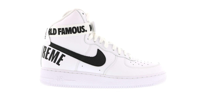 Nike Air Force 1 High Supreme World Famous White