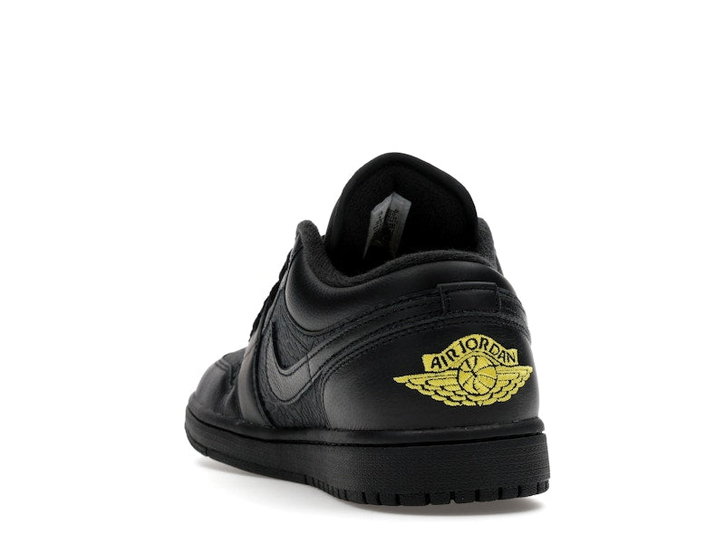 Jordan 1 Low Black Elephant Print