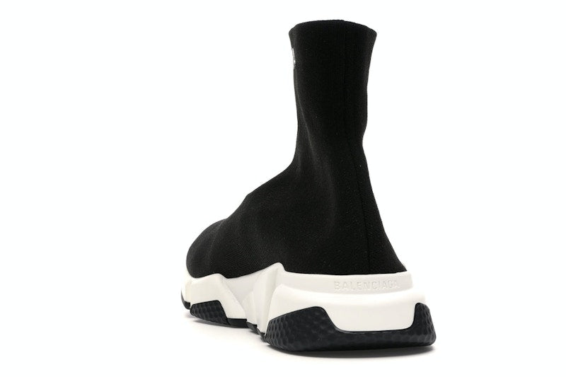 Balenciaga Speed Sock Slip-On Black White