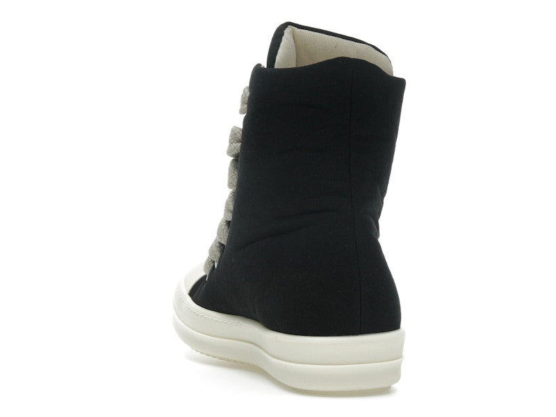Rick Owens DRKSHDW Hollywood Jumbo Lace Puffer High Top Black Milk