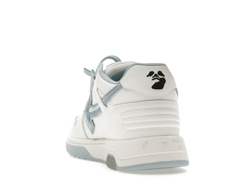 OFF-WHITE Out Of Office OOO Low Tops Embroidered Arrow White Light Blue