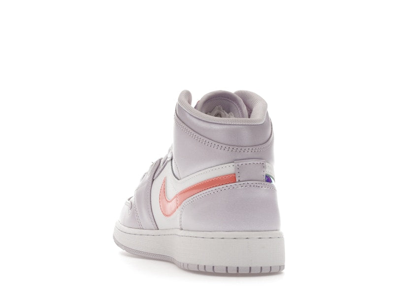 Jordan 1 Mid SE Barely Grape Iridescent Swoosh (GS)