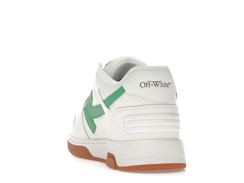 OFF-WHITE Out Of Office OOO Low Tops White Bright Green Brick Red