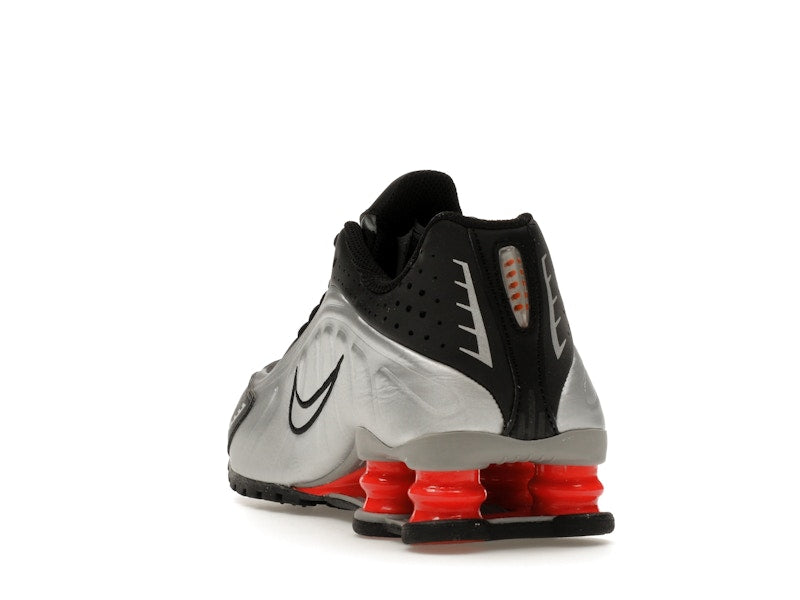 Nike Shox R4 Metallic Silver Black Picante Red (GS)
