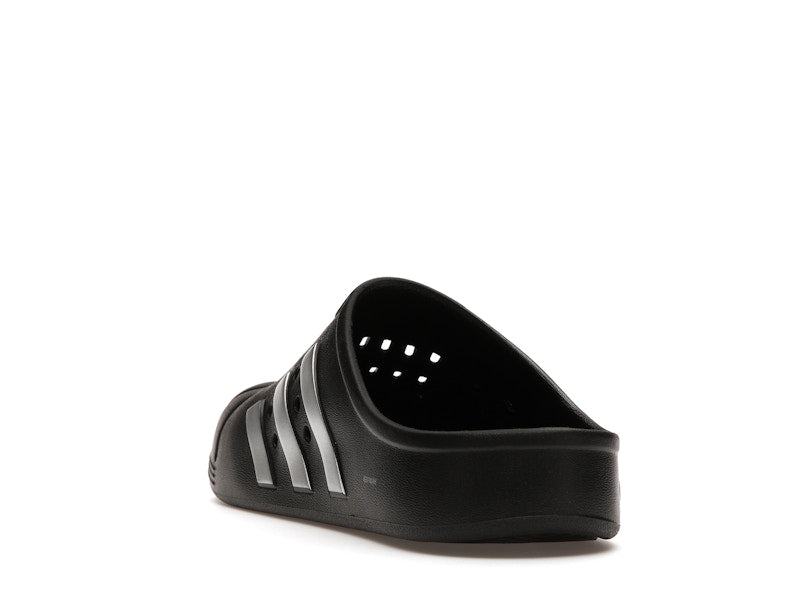 adidas Adilette Clog Black Silver