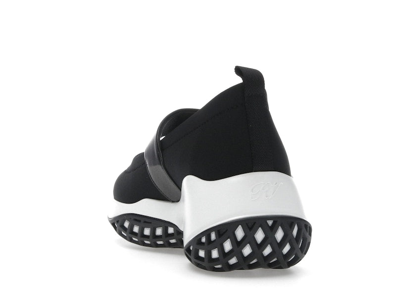 Roger Vivier Viv' Run Babies Black White Crystal Buckle (Women's)