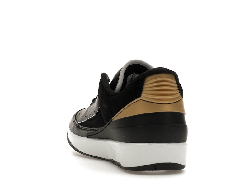 Jordan 2 Retro Low Black Metallic Gold (Women's)