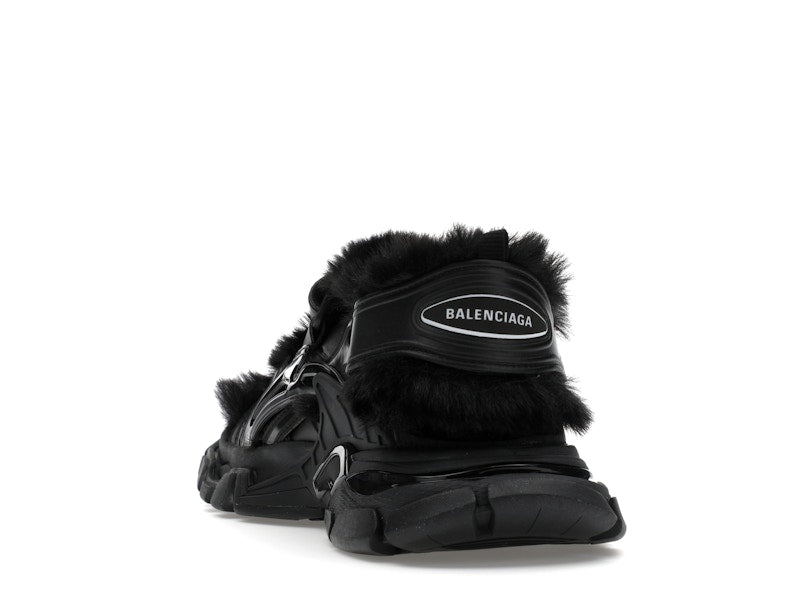 Balenciaga Track Sandal Fake Fur Black (Women's)