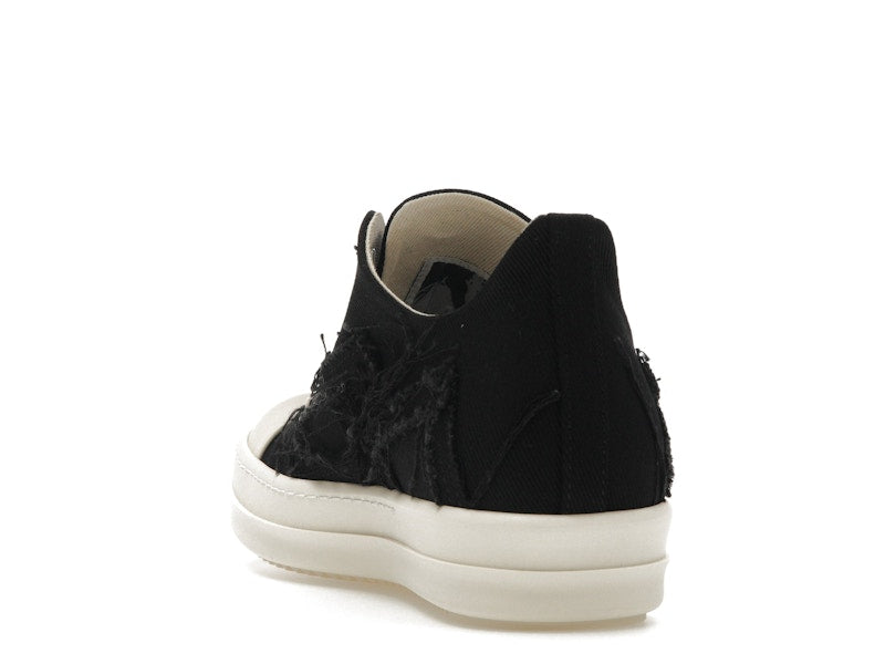 Rick Owens DRKSHDW Slashed Low Sneaks Black Milk