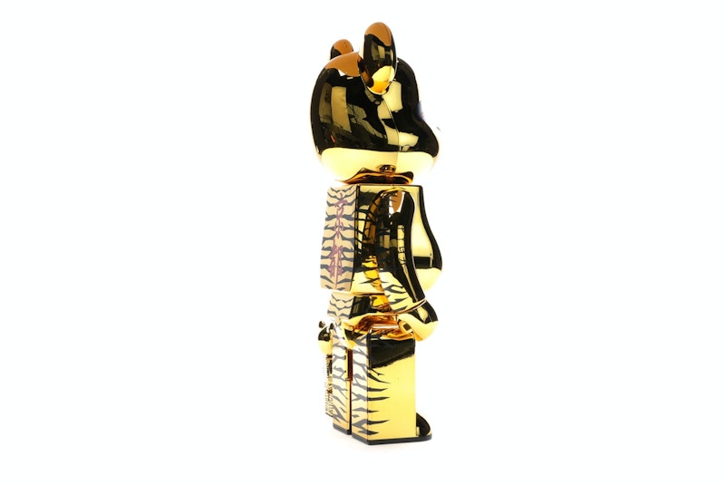 Bearbrick x Tyga x Hajime Sorayama 100% & 400% Set Gold