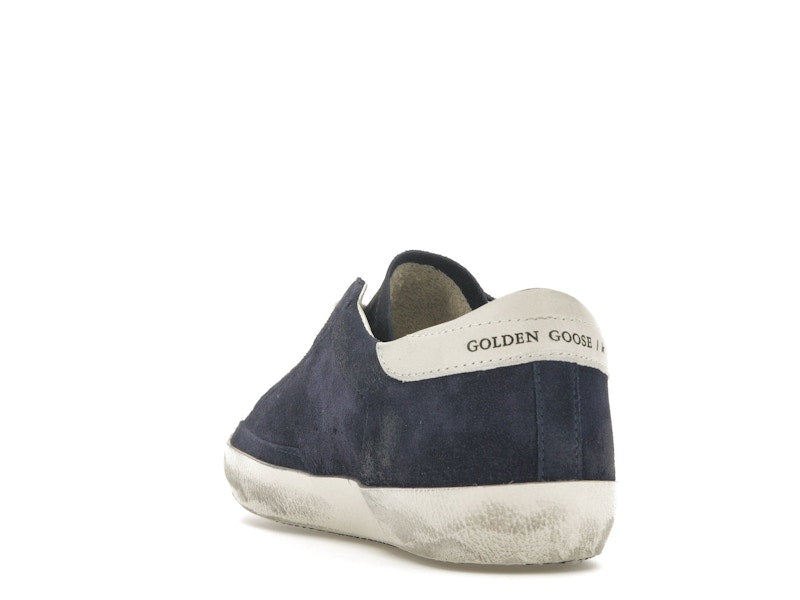 Golden Goose Super-Star Navy Suede White