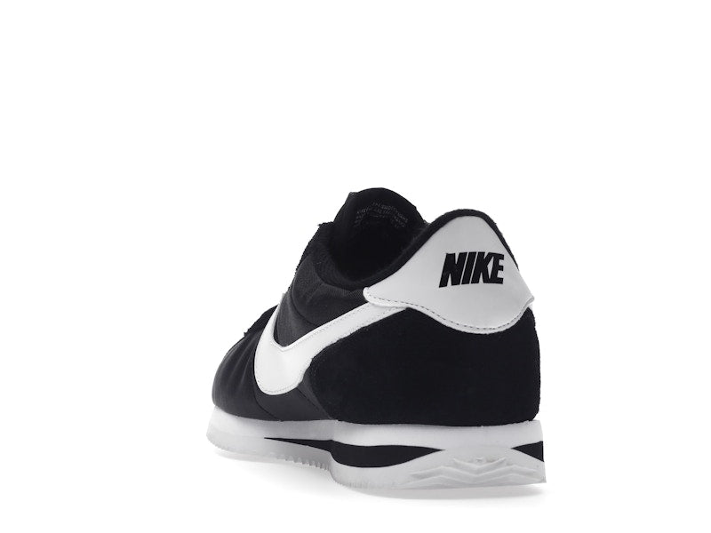 Nike Cortez Basic Nylon Black White-Metallic Silver