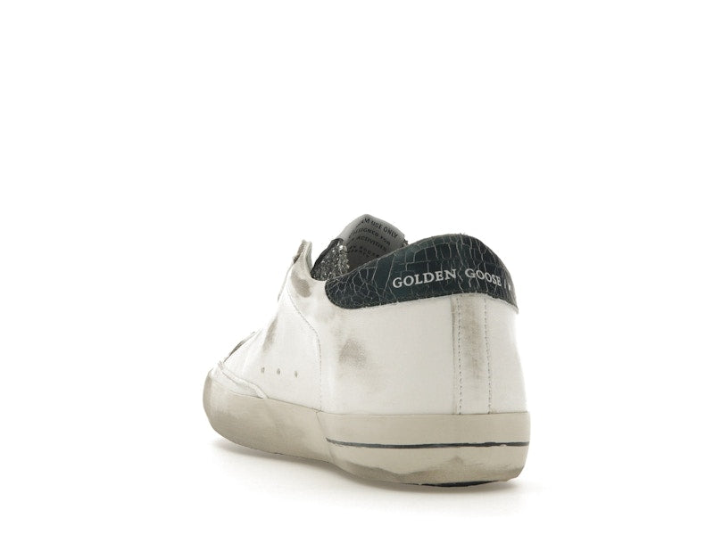 Golden Goose Super-Star Glitter Cream Silver (Women's)