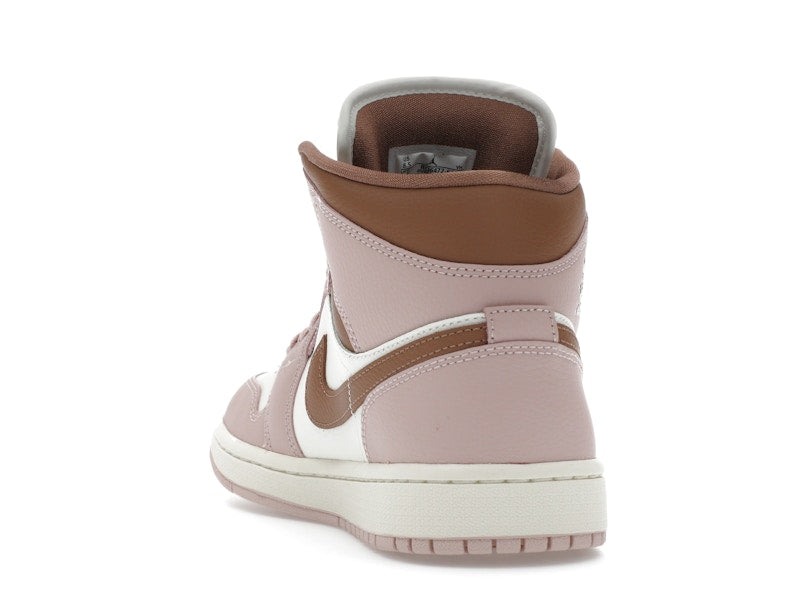 Jordan 1 Mid Pink Oxford Brown (Women's)