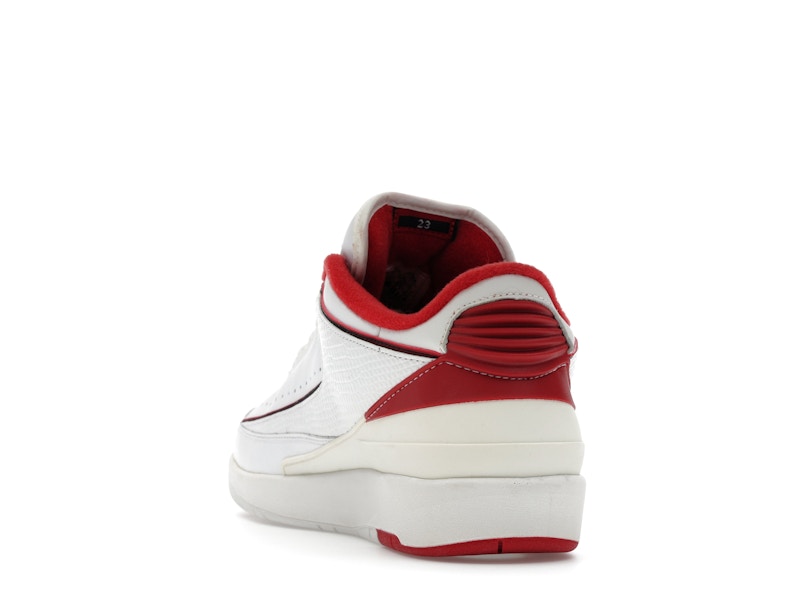 Jordan 2 Retro Low White Varsity Red