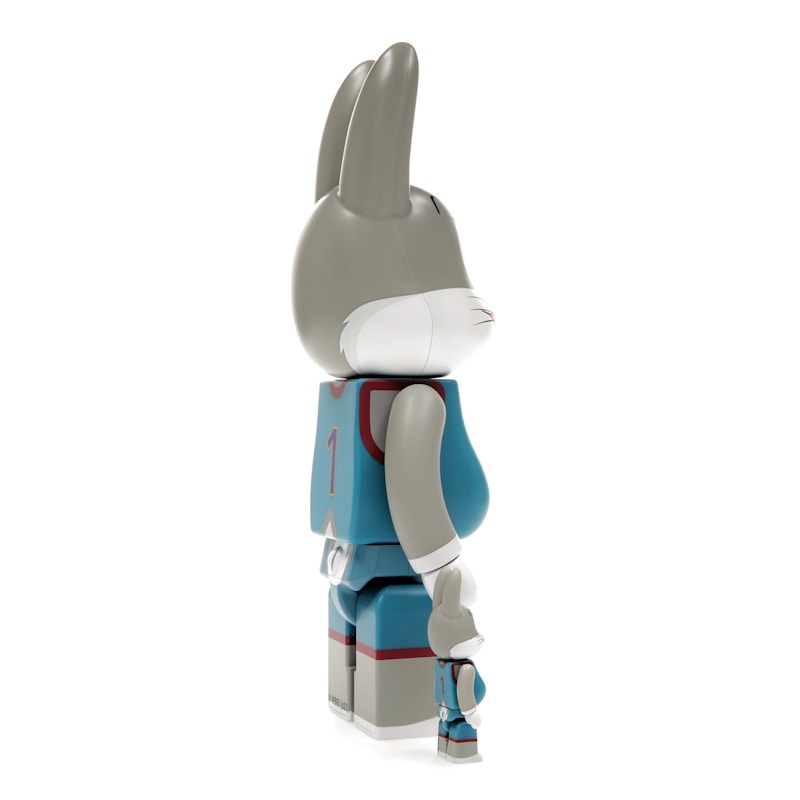 Bearbrick x Space Jam: A New Legacy Rabbrick Bugs Bunny 100% & 400% Set Grey