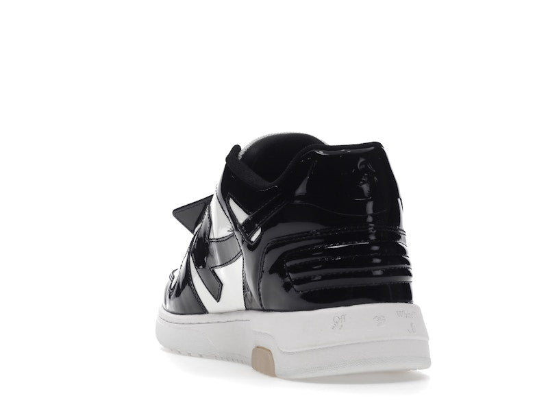 OFF-WHITE Out Of Office OOO Low Tops Patent Black White
