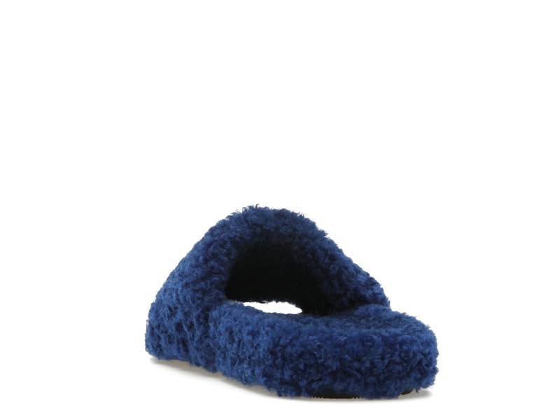 Balenciaga Furry Slide Blue