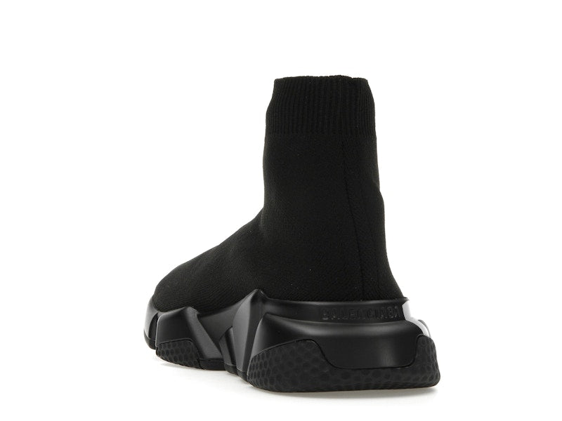 Balenciaga Speed Graffiti Trainers Black White Logo (Women's)