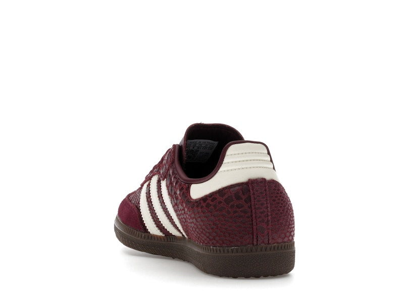 adidas Samba OG Snakeskin Maroon Cream White (Women's)