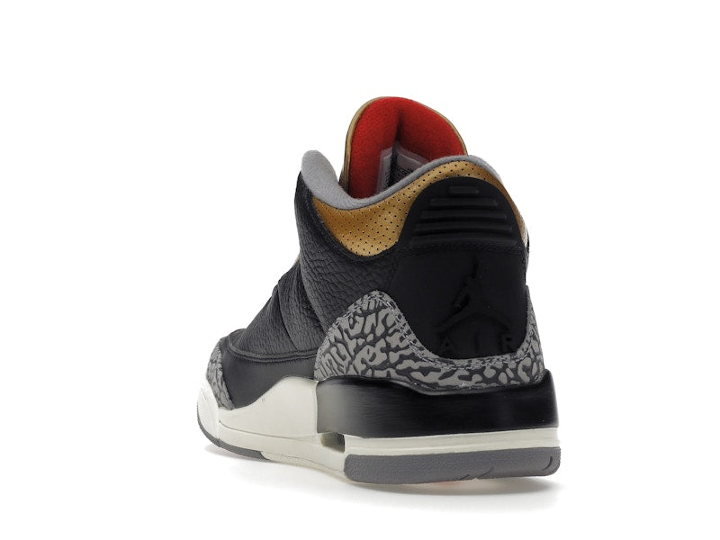 Jordan 3 Retro Black Cement Gold (Women's)