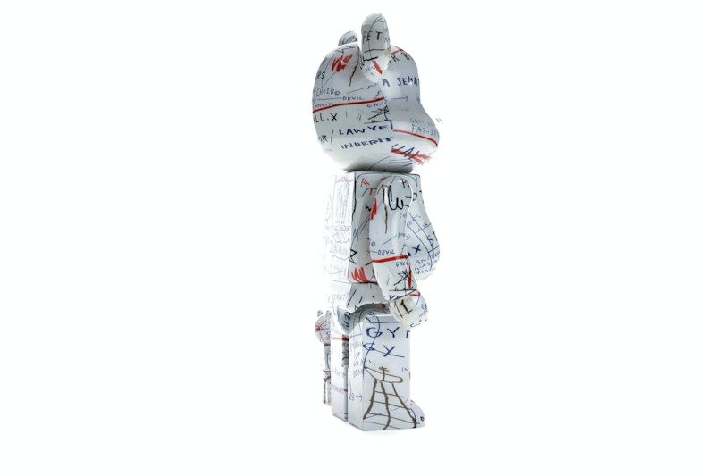 Bearbrick Jean-Michel Basquiat 2 100% & 400% Set White
