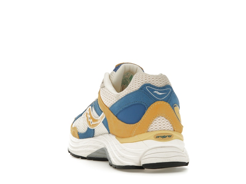 Saucony ProGrid Omni 9 Premium Cream Yellow Royal Blue
