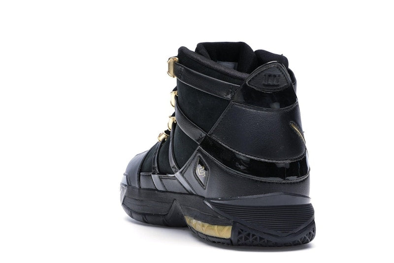 Nike LeBron Zoom 3 Black Metallic Gold
