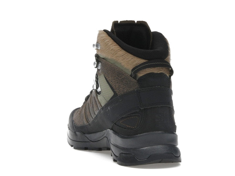 Salomon X-ALP Mid Distressed Leather GTX Dark Earth Black