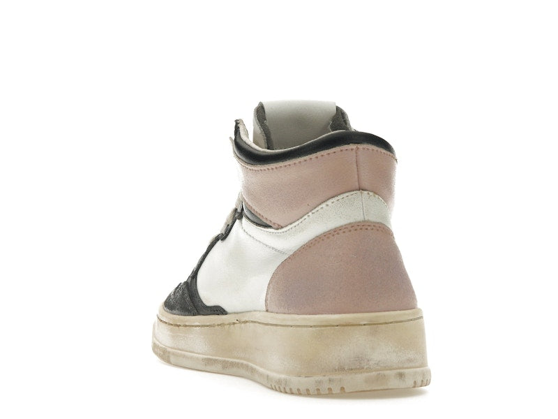 Autry Medalist Leather Mid Super Vintage White Pink Black (Women's)