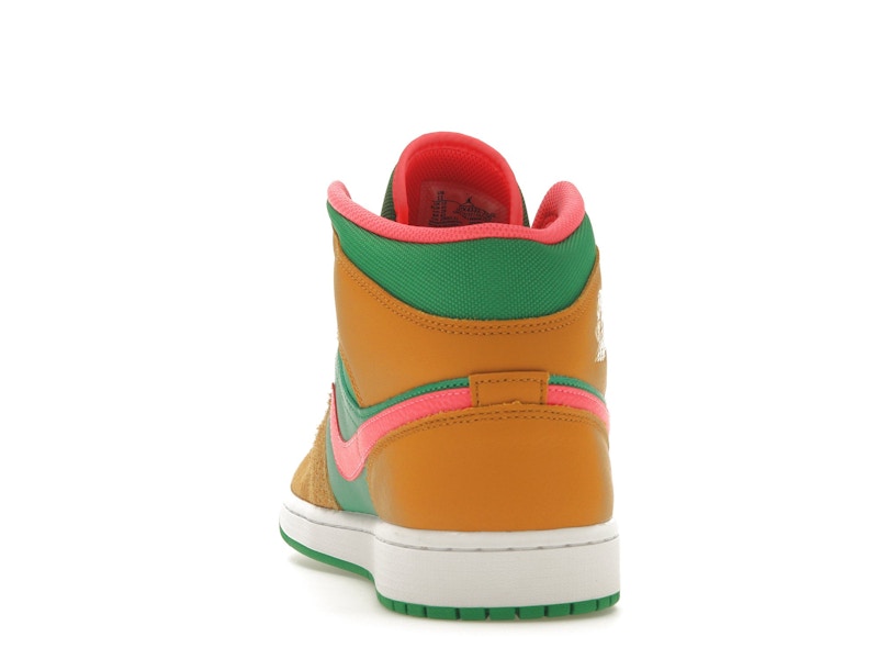 Jordan 1 Mid SE Wheat Watermelon