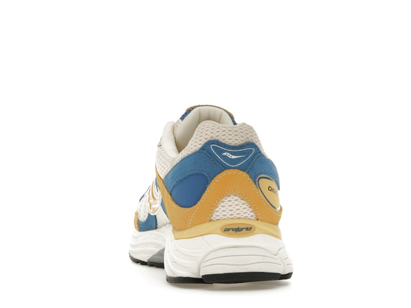 Saucony ProGrid Omni 9 Premium Cream Yellow Royal Blue