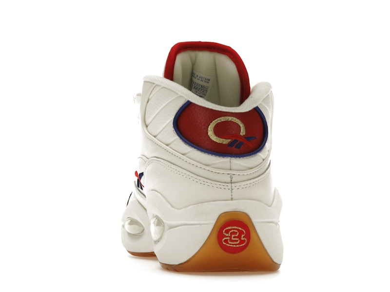 Reebok Question Mid White Red Blue
