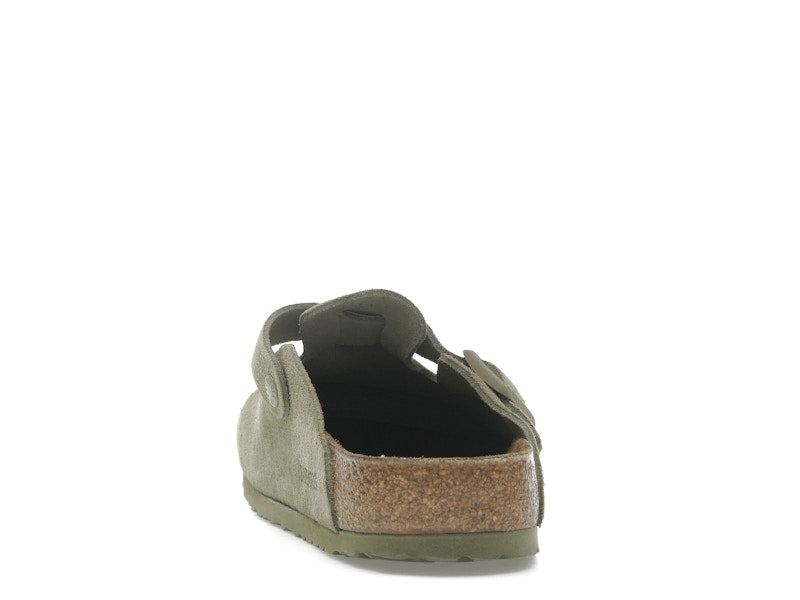 Birkenstock Boston Suede Faded Khaki