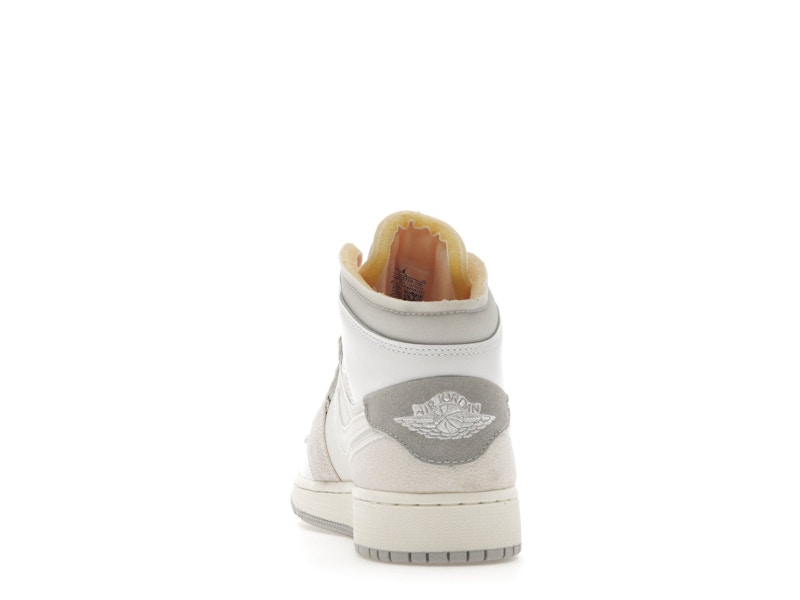 Jordan 1 Mid SE Craft Inside Out White Grey (GS)