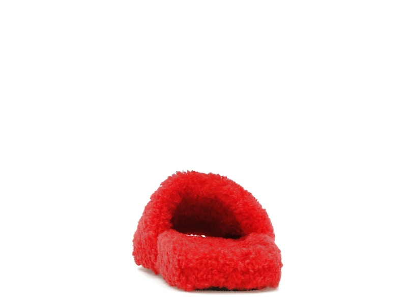 Balenciaga Furry Slide Red White (Women's)