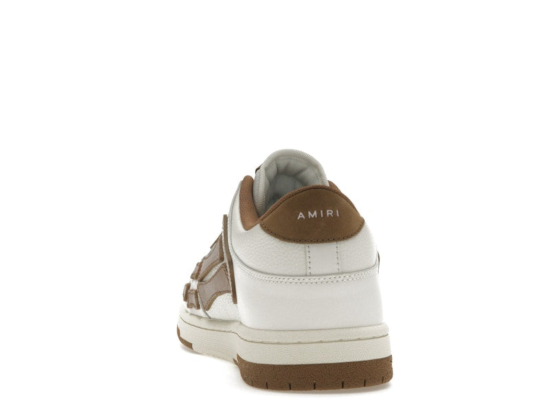AMIRI Skel Top Low White Brown White