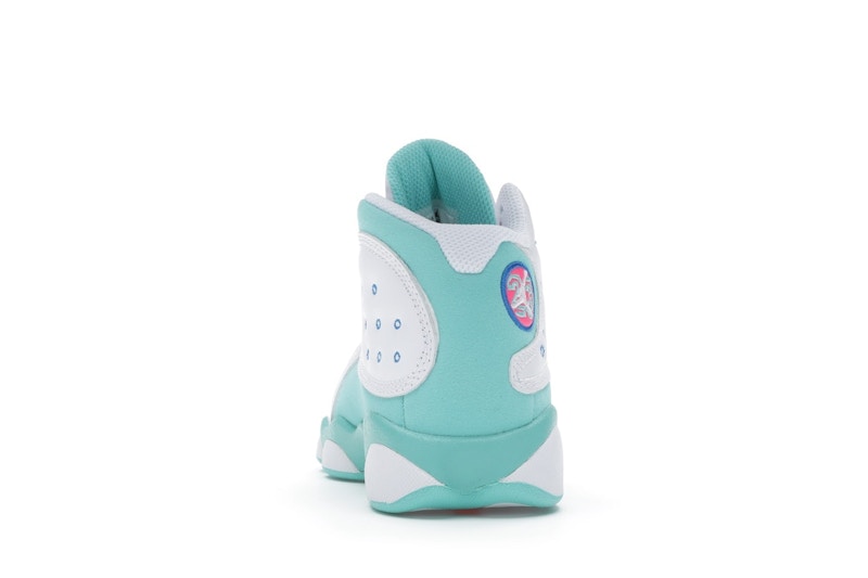 Jordan 13 Retro White Soar Green Pink (PS)