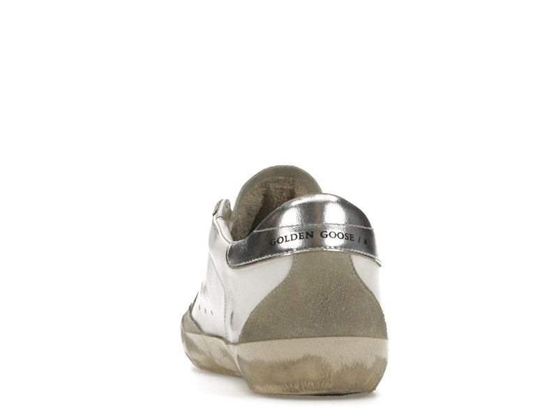 Golden Goose Super-Star White Elecctric Blue Silver