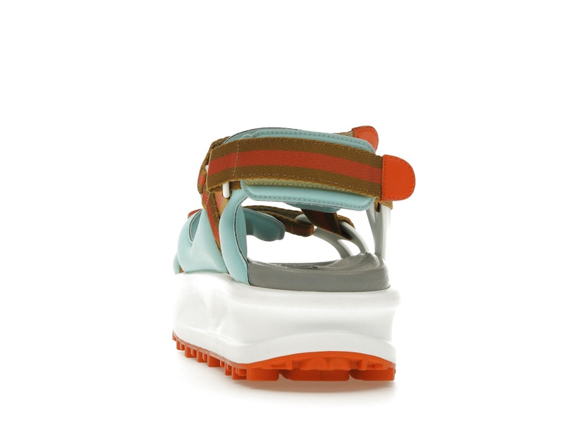 Gucci Colour Block Platform Sandal White Blue Orange (Women's)