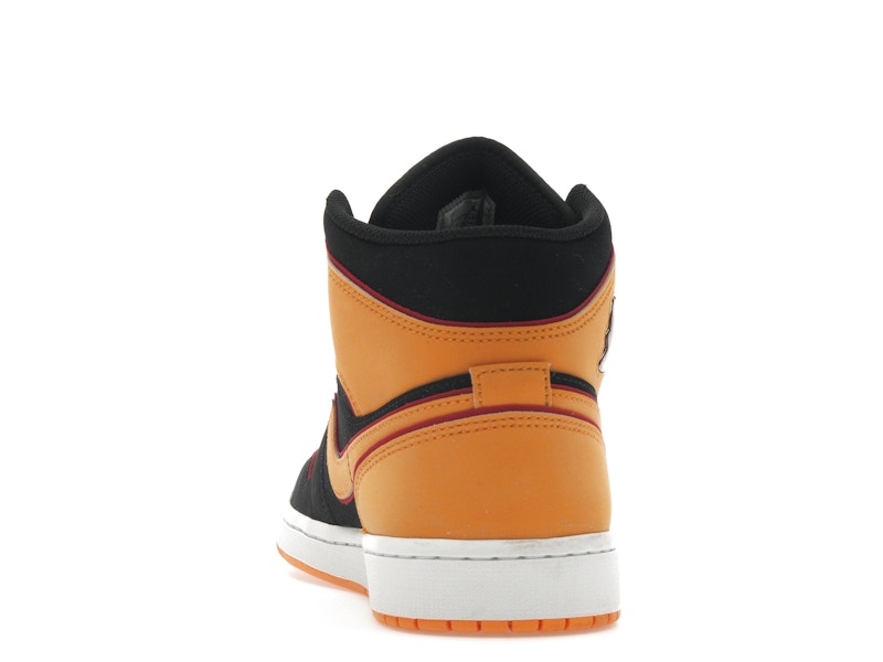 Jordan 1 Mid Fat Tongue Black Orange