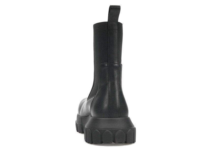 Rick Owens Lido Beatle Bozo Tractor Boots Black