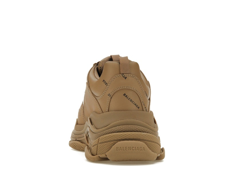Balenciaga All Over Logo Triple S Beige