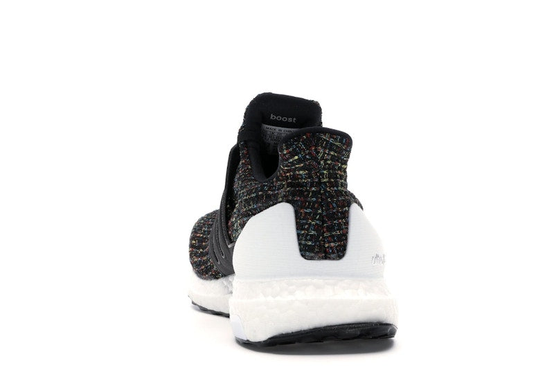 adidas Ultra Boost 4.0 Black Multi-Color White Heel Cage
