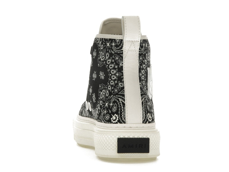 AMIRI Bandana Court Hi-top Sneaker Black White (Women's)