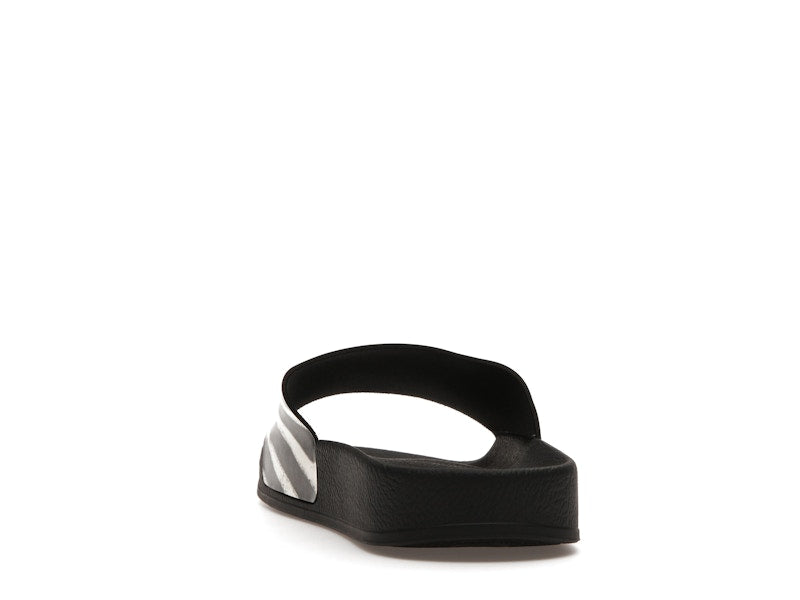 Off-White Spray Stripes Slides Black
