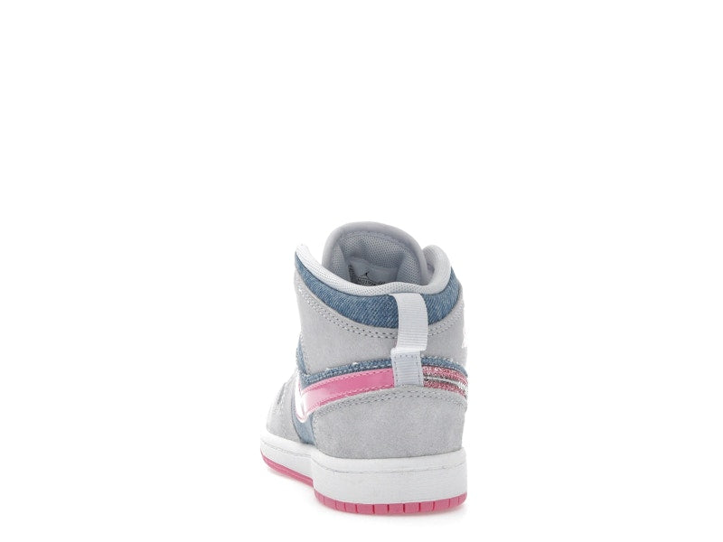 Jordan 1 Mid SE Denim Sequin (PS)