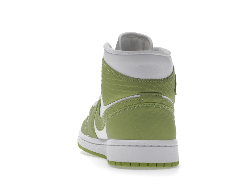 Jordan 1 Mid Green Python (Women's)