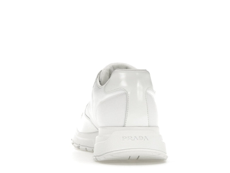 Prada PRAX 01 Sneakers Re-Nylon Brushed Leather White White