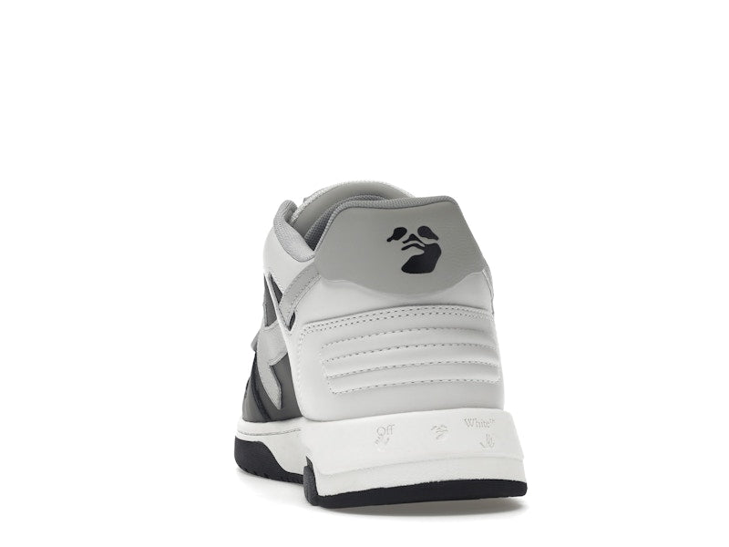 OFF-WHITE Out Of Office OOO Low Tops Light Grey Black